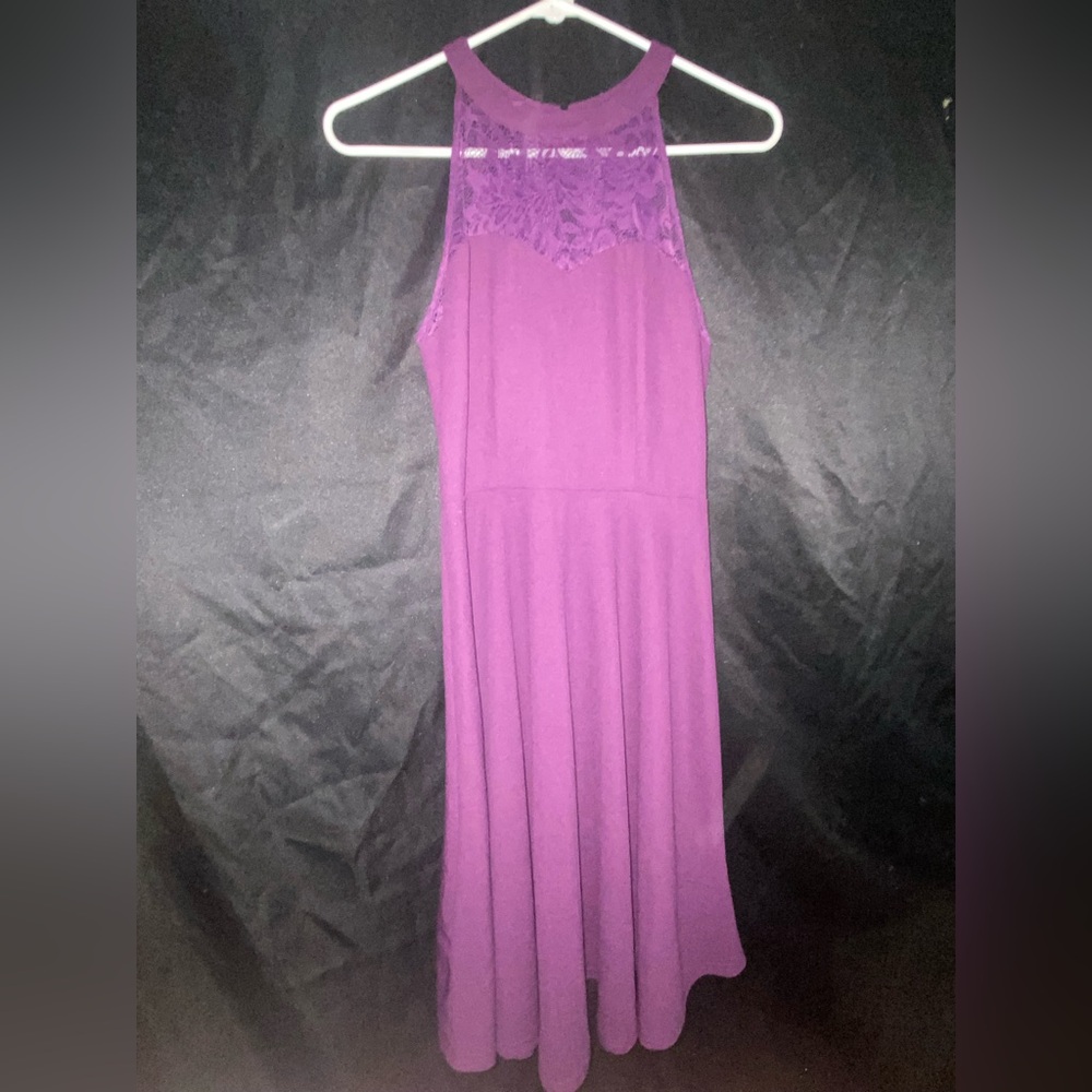 Purple Halter Sundress
